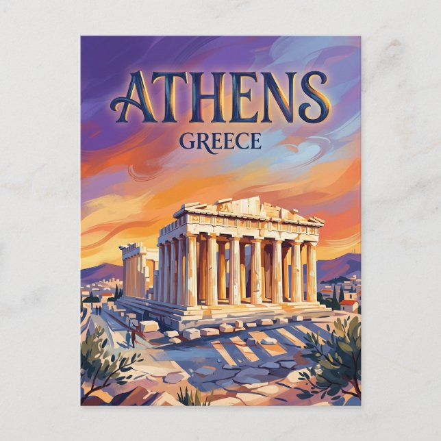 Carte Postale Parthénon (Acropole) Grèce (Devant)