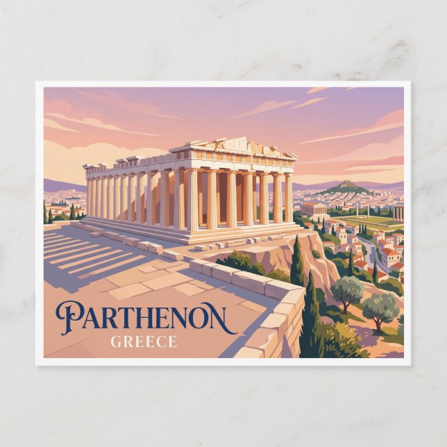 Carte Postale Parthénon Athènes Grèce (Devant)