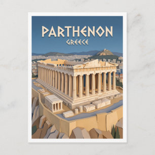 Carte Postale Parthénon Athènes Grèce