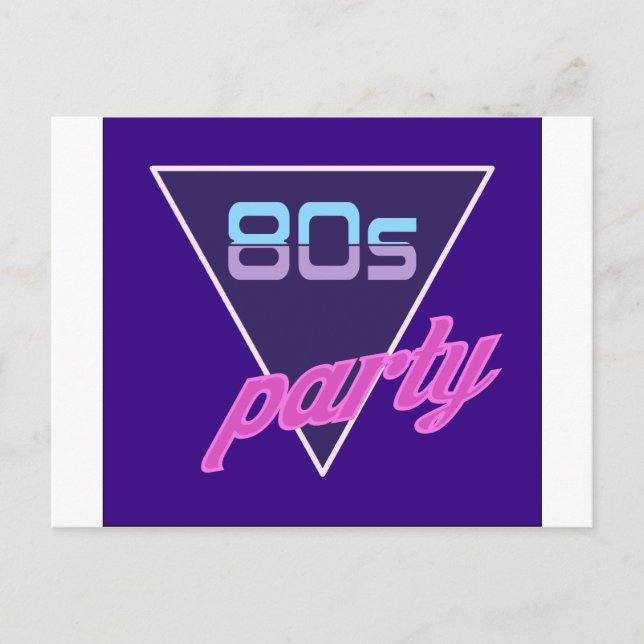 Carte Postale Parti des années 80 (Devant)