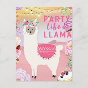 Carte Postale Parti Llama
