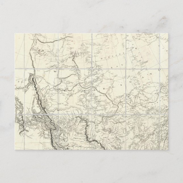 Carte Postale Partie intérieure de l'Amérique du Nord (Devant)