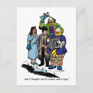 Carte Postale Partiellement clown