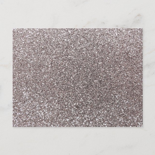Carte Postale Parties scintillant argentée (Devant)