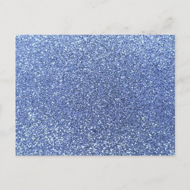 Carte Postale Parties scintillant bleu clair (Devant)