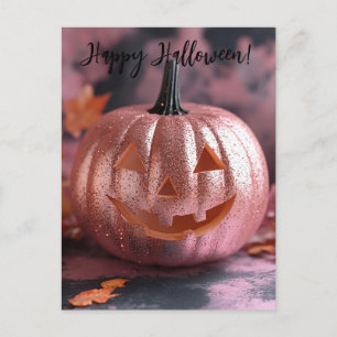 Carte Postale Parties scintillant déplaisante Citrouilles Hallow