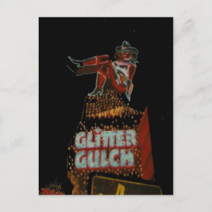 Carte Postale Parties scintillant Gultch, Vintage Vegas Neon Pos