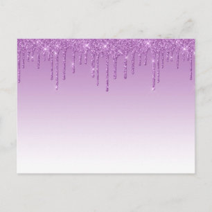 Carte Postale Parties scintillant Lavender Purple Drivers