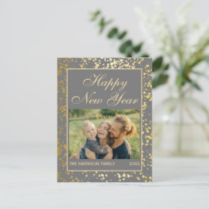 Carte Postale Parties scintillant or brillant Nouvel An Photo gr