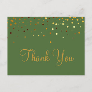 Carte Postale Parties scintillant or tendance à bas prix Merci v