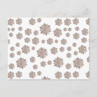 Carte Postale Parties scintillant Snowflakes