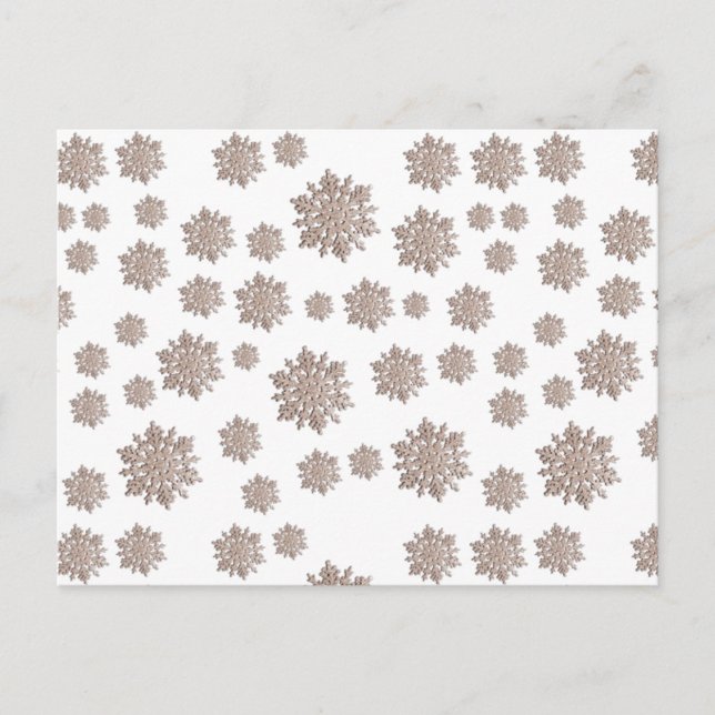 Carte Postale Parties scintillant Snowflakes (Devant)