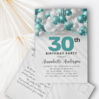 Parties scintillant turquoise de Ballons verts N'i
