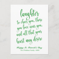 Parties scintillant verte Toast irlandais St. Patr