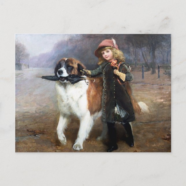 Carte Postale Partir à l'école (Devant)