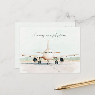 Carte Postale Partir En Avion À Réaction