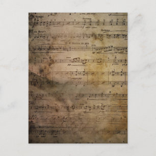 Carte Postale Partition vintage