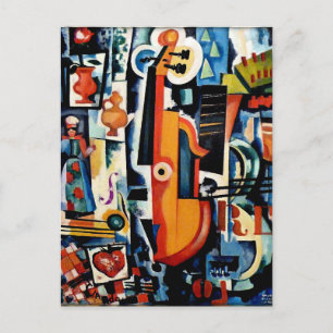 Carte Postale Parto de Viola Bom Menage, Cubisme,