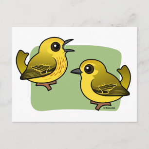 Carte Postale Paruline jaune