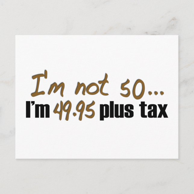 Carte Postale Pas 50 49,95 $ Plus Taxe (Devant)