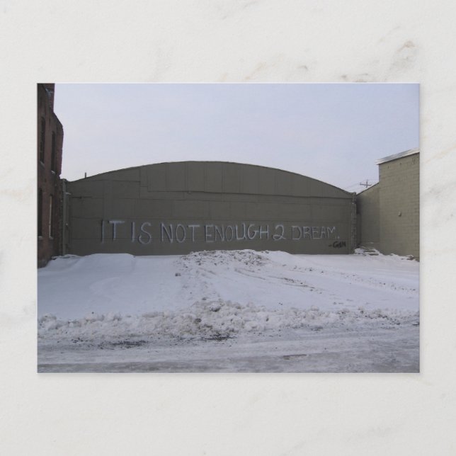 Carte Postale pas assez de 2 rêves (Devant)
