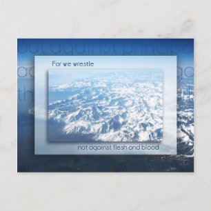 Carte Postale Pas contre la chair et le sang