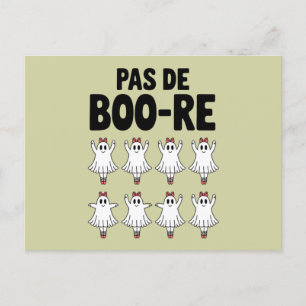Carte Postale Pas de Boo-re Ballerina Ghost Halloween Éffrayant
