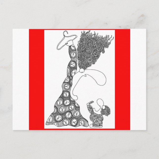 Carte Postale Pas de cintres ! (Devant)