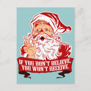 Carte Postale Pas de croyance, pas de réception