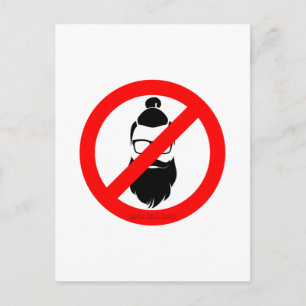 Carte Postale Pas de Hipsters ou de Buns