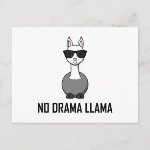 Carte Postale Pas de lunettes de soleil Drama Llama