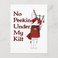 Pas De Peeking Sous Mon Kilt Drôle Joueur Bagpipe