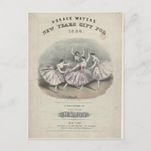 Carte Postale Pas de quatre, Danse, Chorégraphie, 1853 Vintage