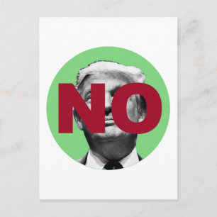 Carte Postale Pas de Trump (vert et rouge)
