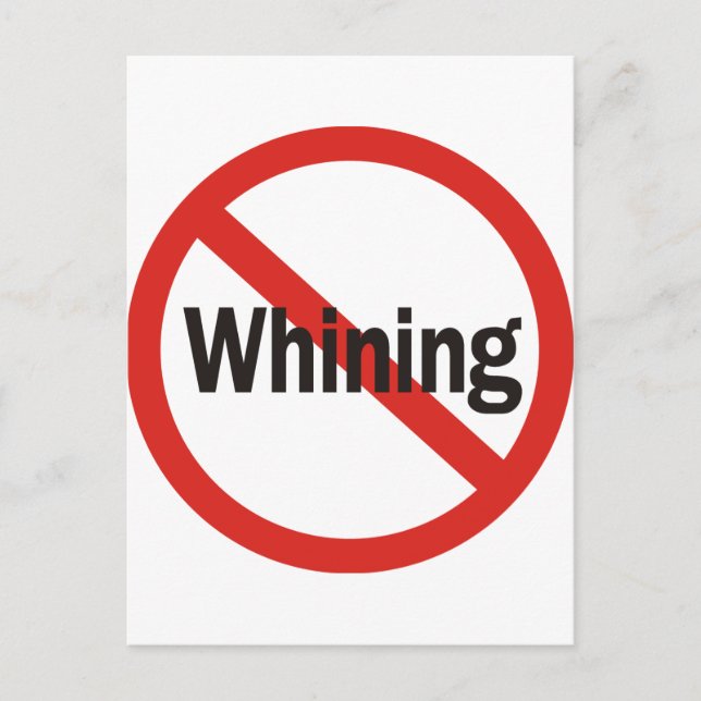 Carte Postale Pas de Whining (Devant)