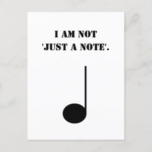 Carte Postale Pas Juste Une Note Drôle Musical Humour Musique Th