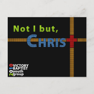 Carte Postale Pas moi, mais Christ front
