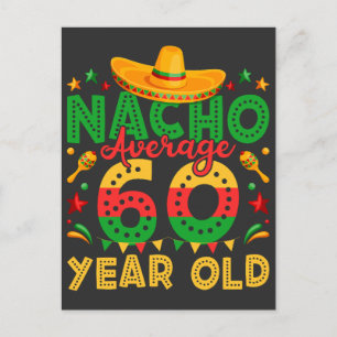 Carte Postale Pas Nacho la moyenne de 60 ans Cinco de Mayo