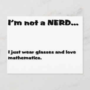 Carte Postale Pas NERD...