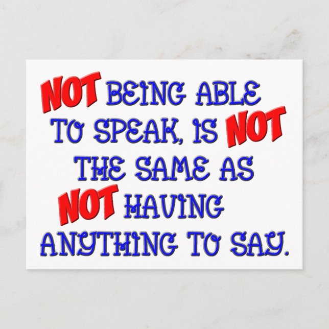 Carte Postale Pas pareil (Devant)