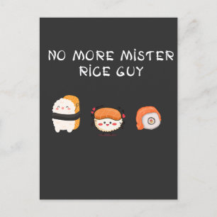 Carte Postale pas plus mister rice guy drôle design T-Shirt