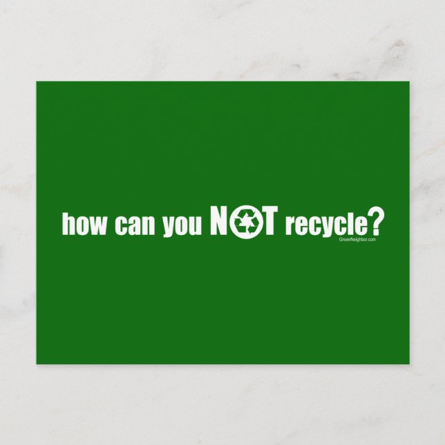 Carte Postale Pas recycler ? (Devant)