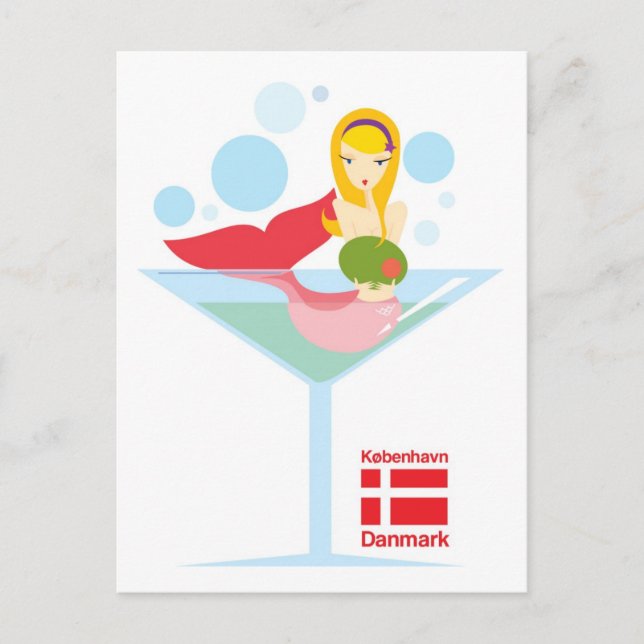 Carte Postale pas si petite Sirène (Devant)