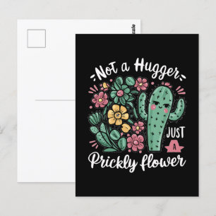 Carte Postale Pas un gros juste une fleur piqueuse mignonne Cact