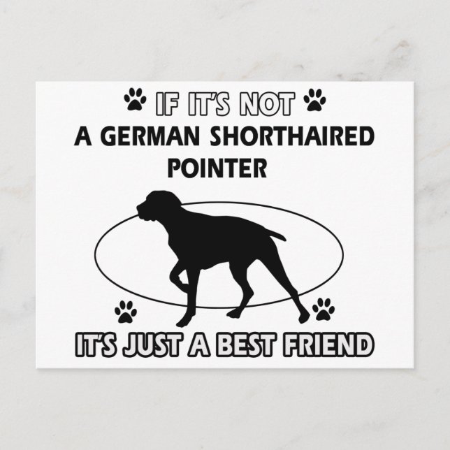 Carte Postale Pas un pointeur allemand (Devant)