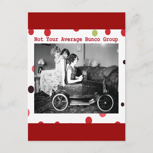 Carte Postale pas votre groupe de bunco moyen (Devant)