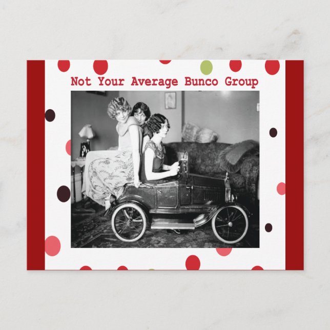 Carte Postale pas votre groupe de bunco moyen (Devant)
