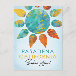 Carte Postale Pasadena California Sunshine Travel