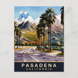 Carte Postale Pasadena, zone résidentielle, Californie