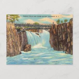 Carte Postale Passaic Falls Chasm Bridge, Paterson, New Jersey